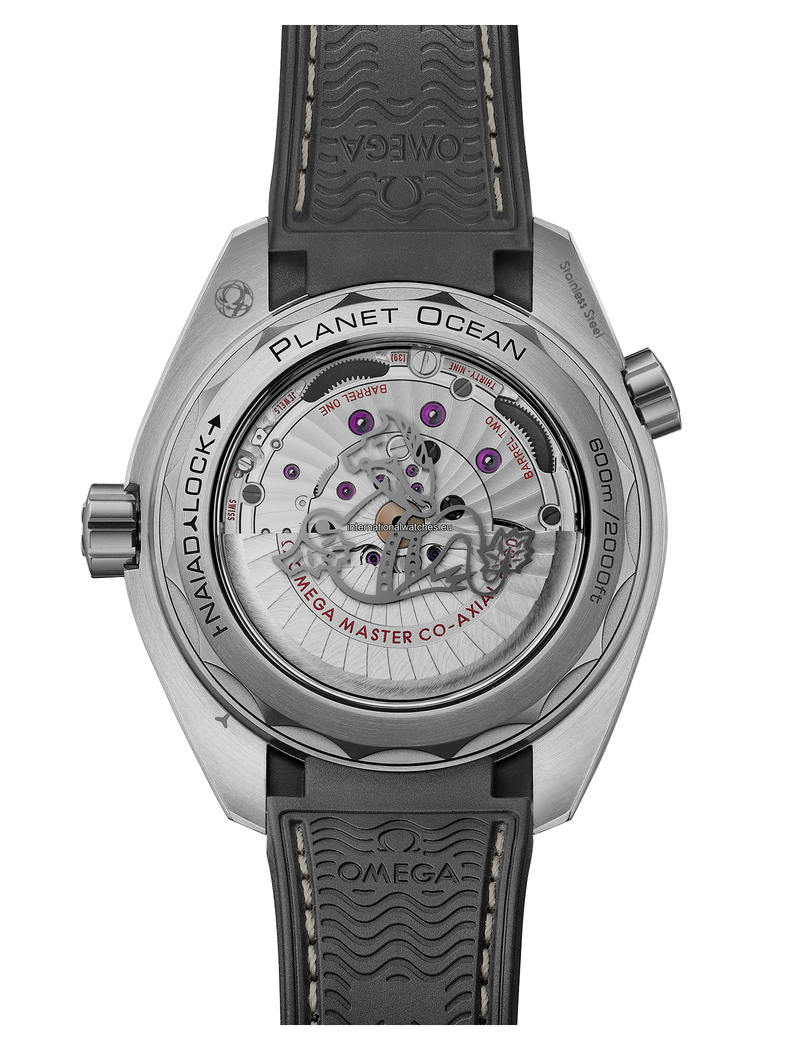 Seamaster Planet Ocean 600M 43.5 mm, steel on rubber strap - 215.32.44.21.01.002