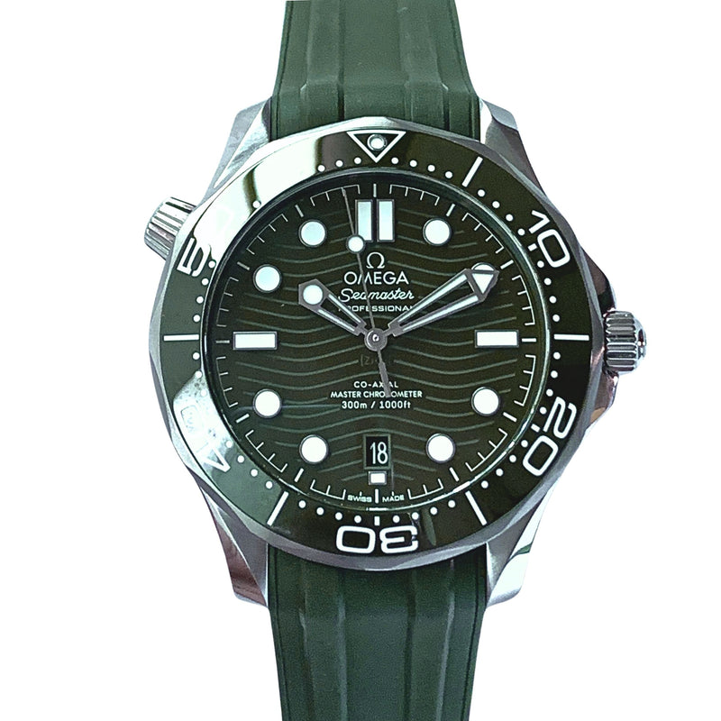 Seamaster Diver 300M 42 mm, steel on rubber strap - 210.32.42.20.10.001