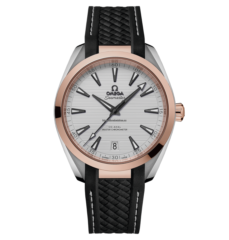 Seamaster Aqua Terra 150M 41 mm, steel - Sedna™ gold on rubber strap - 220.22.41.21.02.001