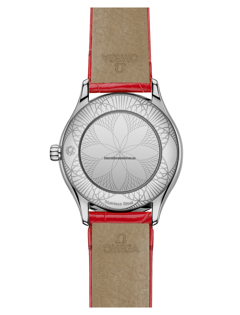De Ville Mini Trésor 26 mm, steel on leather strap - 428.18.26.60.04.003