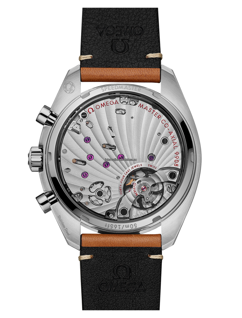Speedmaster Chronoscope 43 mm, steel on leather strap - 329.32.43.51.03.001