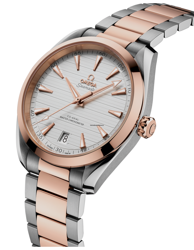 Seamaster Aqua Terra 150M 41 mm, steel - Sedna™ gold on steel - Sedna™ gold - 220.20.41.21.02.001