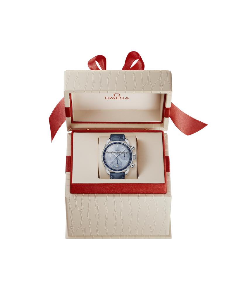 Speedmaster 38 38 mm, steel on leather strap - 324.38.38.50.03.001