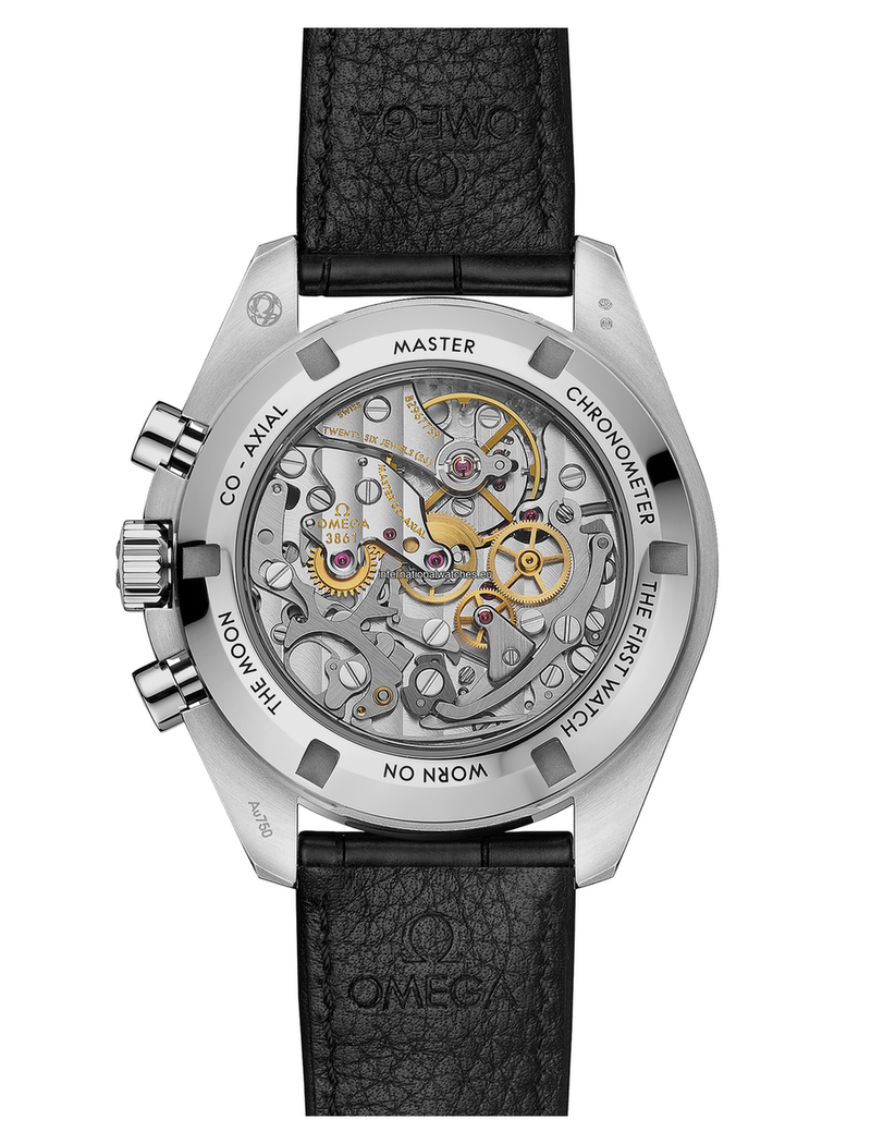 Speedmaster Moonwatch Professional 42 mm, Canopus Gold™ on leather strap - 310.63.42.50.02.001